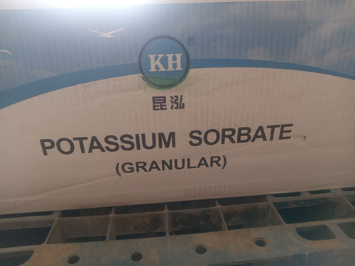 سوربات پتاسیم برند KH چین بسته بندی 25 کیلوگرم